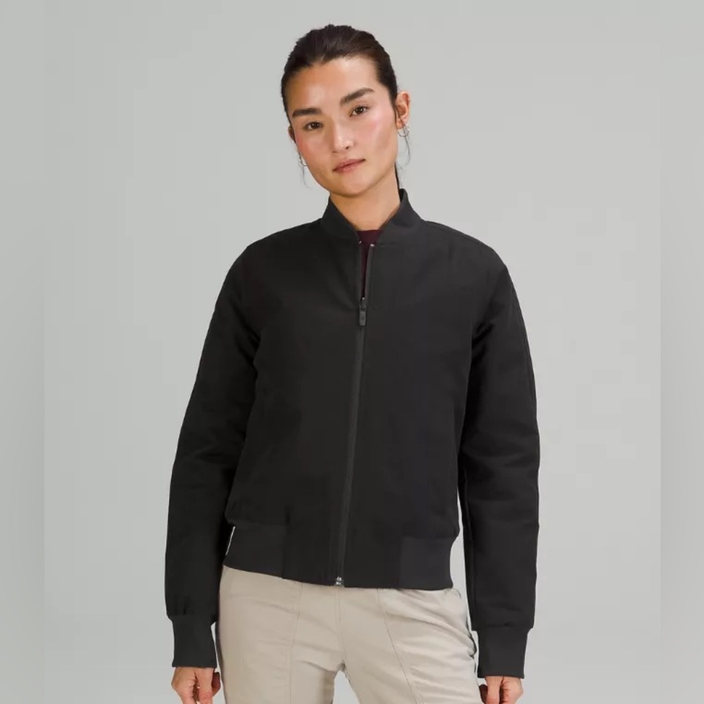 Lululemon Non-Stop Bomber Jacket Black | Size 8